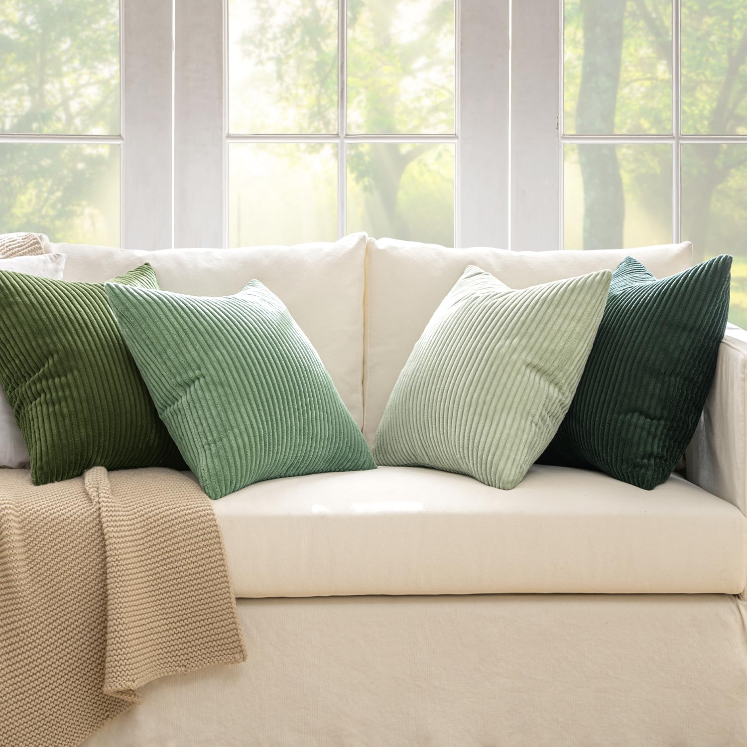 MIULEE close-up of corduroy stripe texture highlighting soft feel and visual depth
