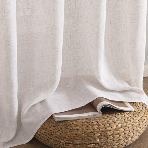 MIULEE layered with blackout panel showing flexible light control options