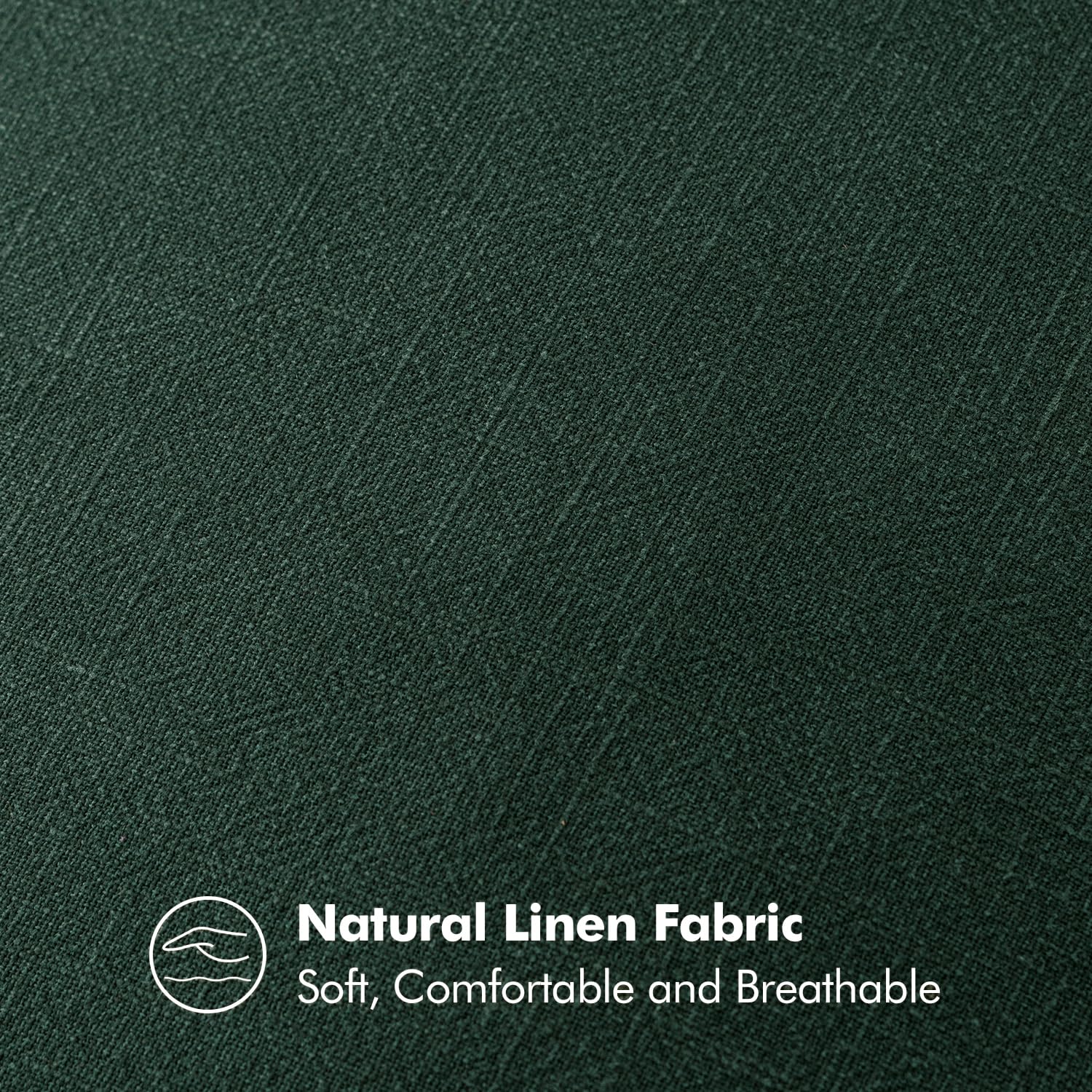 MIULEE fabric texture close-up showing breathable linen-cotton weave and comfort