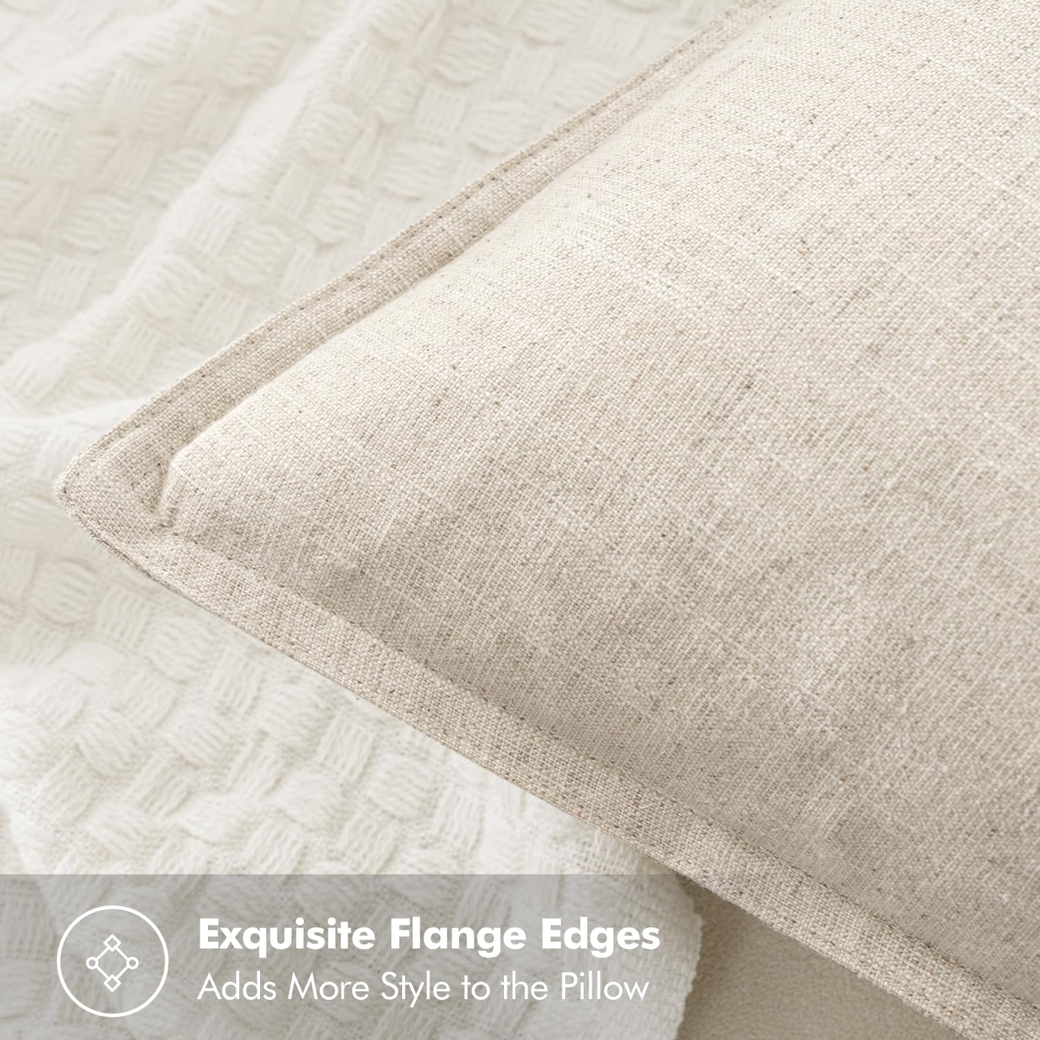 MIULEE close-up of flange edge highlighting tailored finish and decorative frame