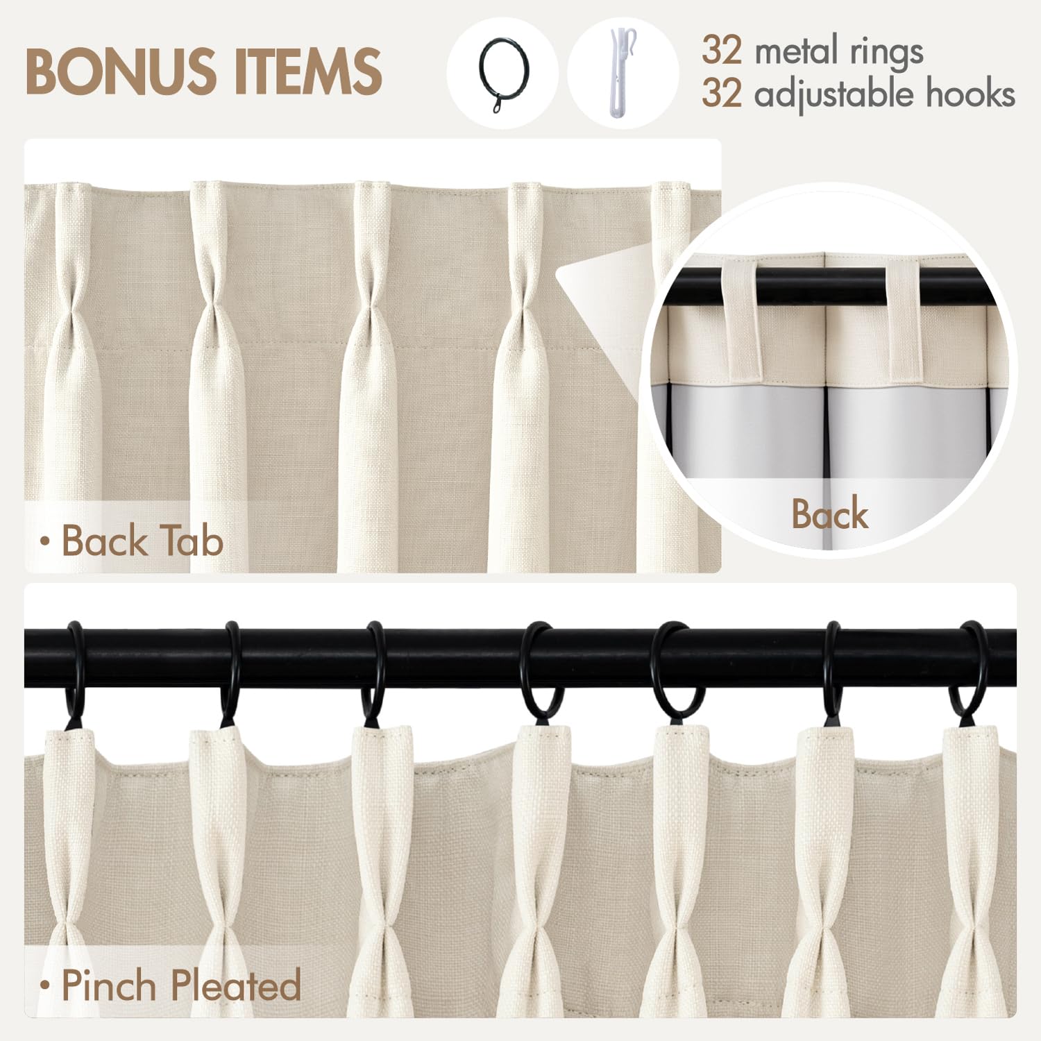 MIULEE folded panels in packaging showing neat storage and ready-to-hang convenience benefit