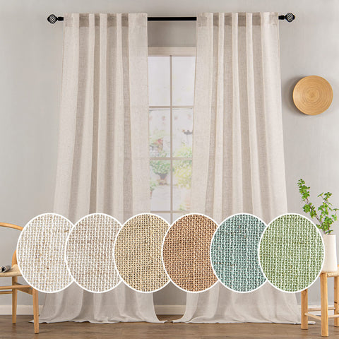 MIULEE front view of two panels showing clean drape and balanced light