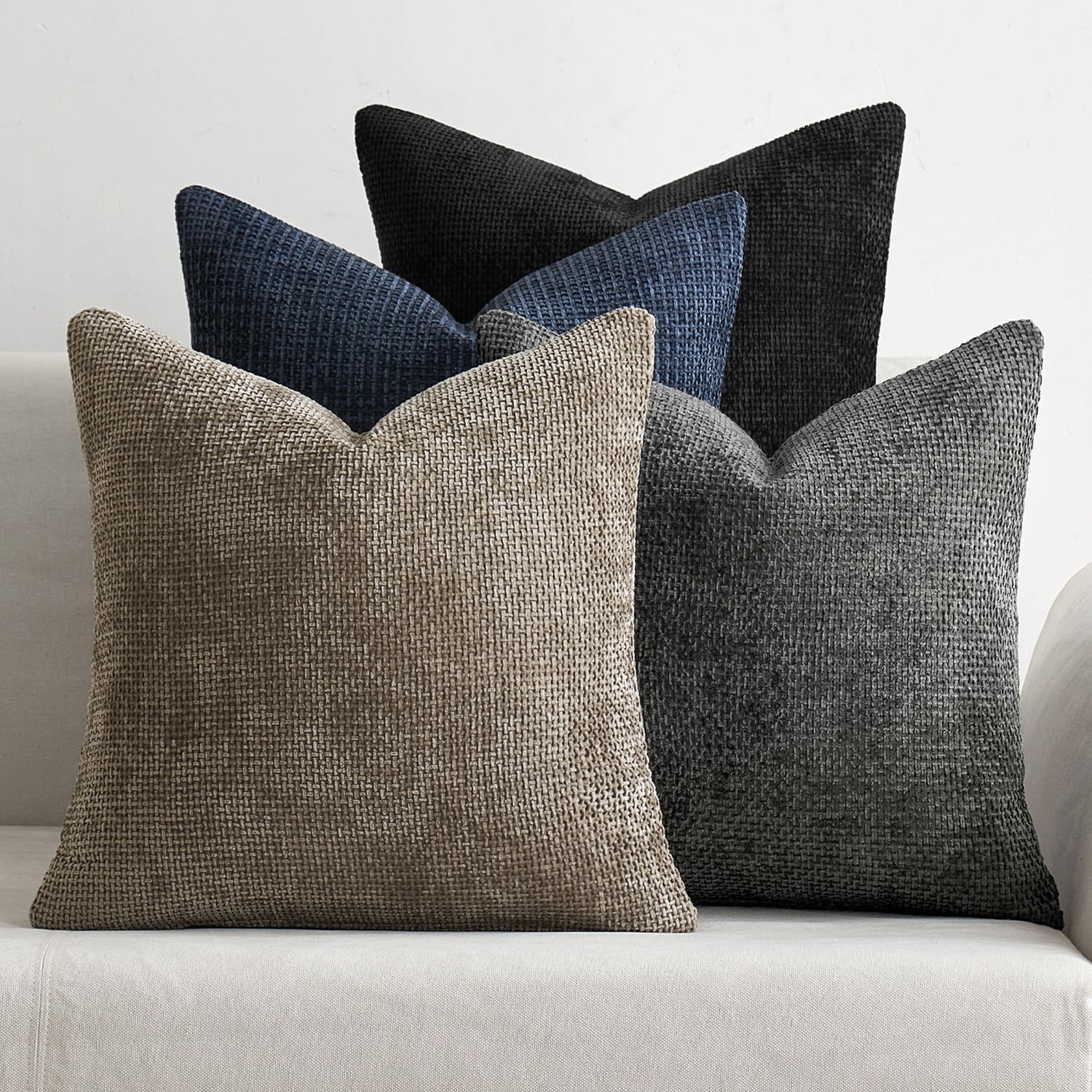 MIULEE front view of navy and grey covers showing color contrast and polished look