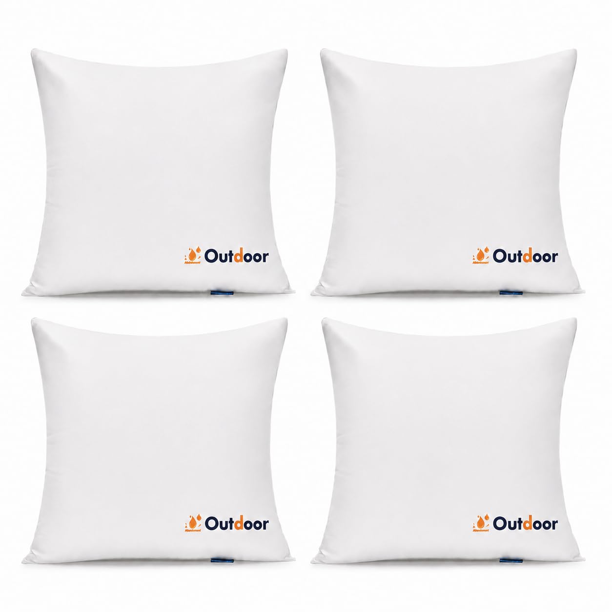 MIULEE front view of four printed outdoor pillows showing pattern and curb appeal