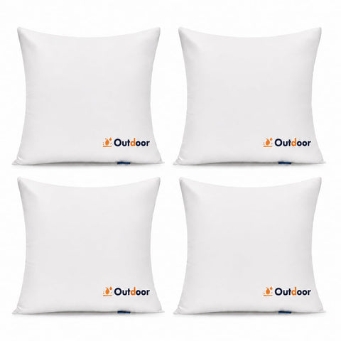 MIULEE front view of four printed outdoor pillows showing pattern and curb appeal