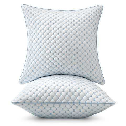 MIULEE front view of two 18x18 pillow inserts showing neat packaging and convenience