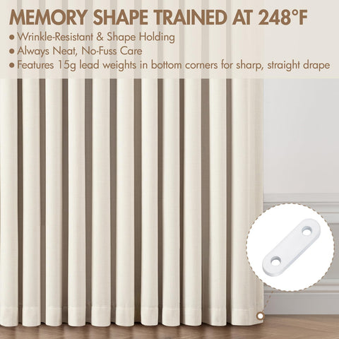 MIULEE display of included metal rings and adjustable hooks for easy hanging benefit