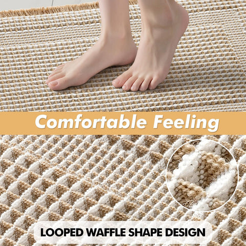 MIULEE bath mats placed in bathroom showcasing style and water protection