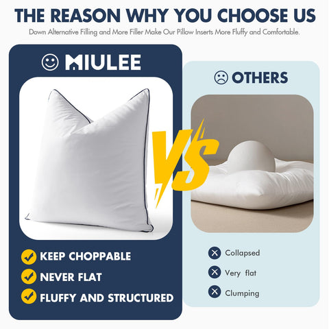 MIULEE insert styled on sofa in living room showing comfort and decor benefit