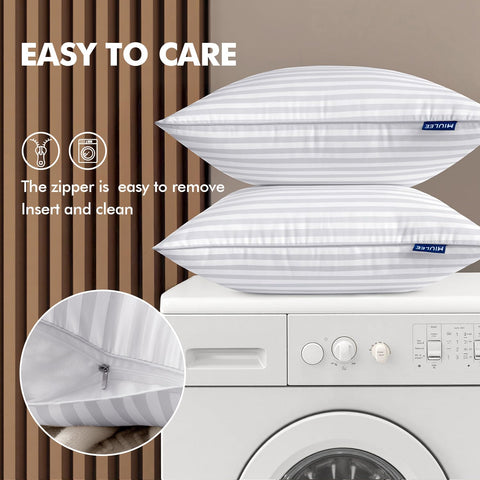 MIULEE inserts on bed demonstrating layered decor and comfortable look