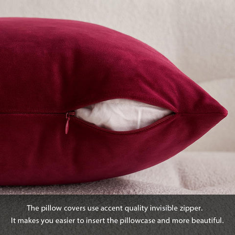 MIULEE invisible zipper detail for easy insert removal and sleek finish