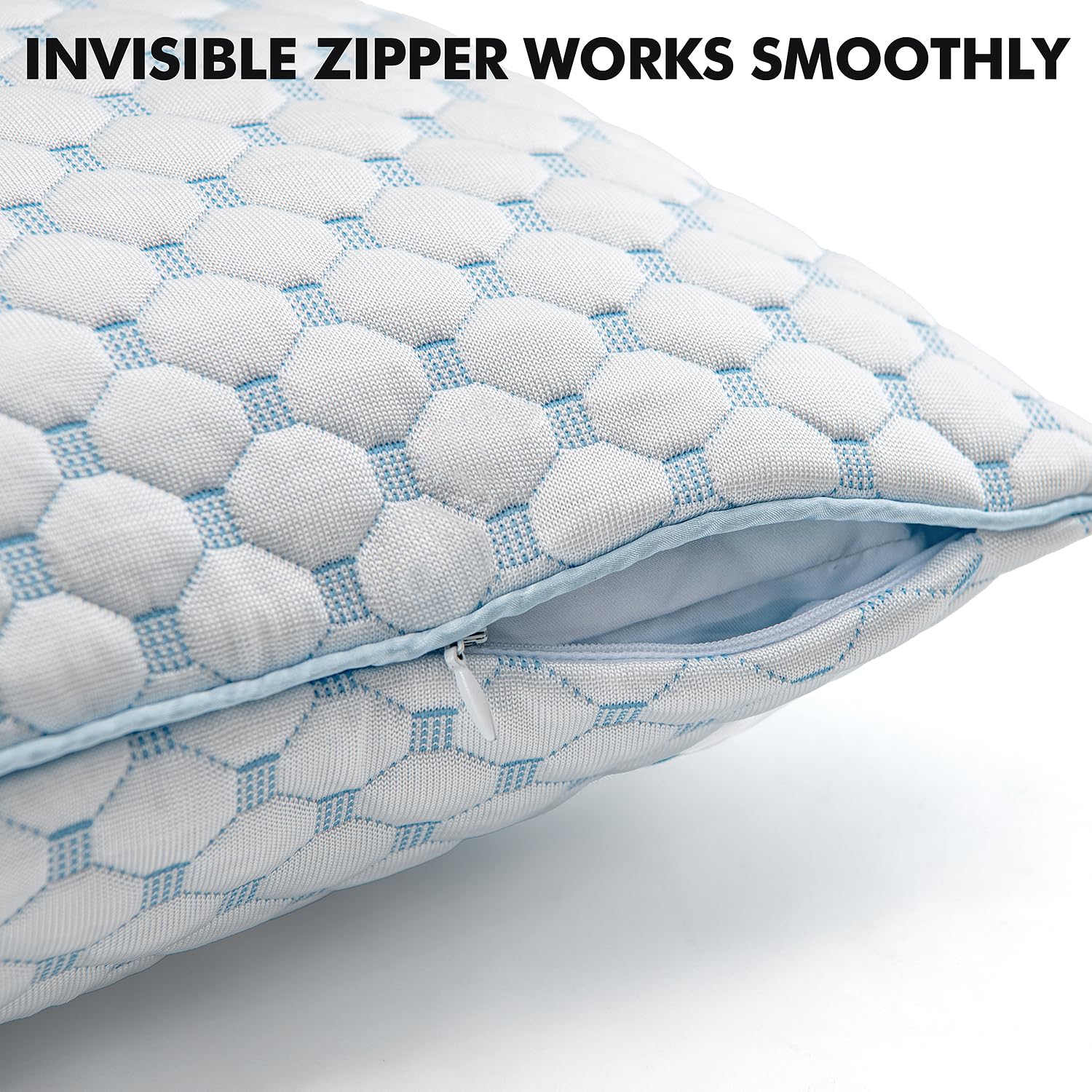MIULEE shredded memory foam interior close-up demonstrating supportive rebound