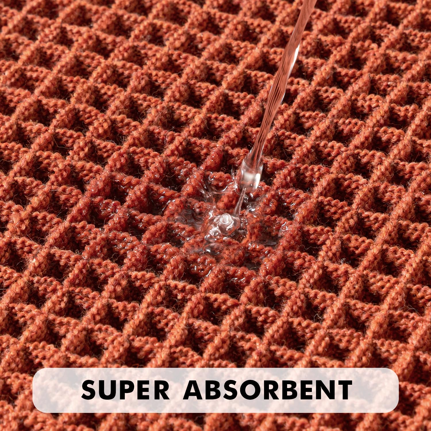 MIULEE clear hot-melt rubber backing detail showing anti-slip safety benefit