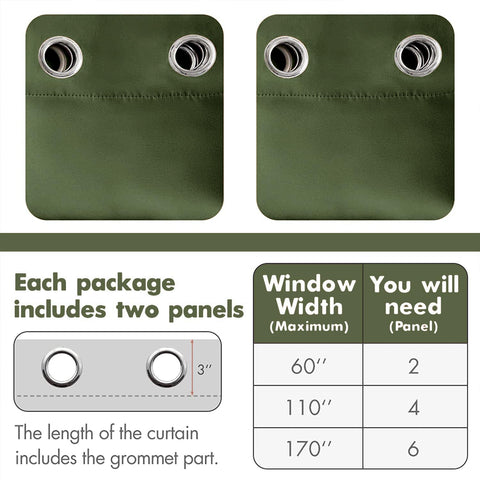 MIULEE curtain reverse side shows blackout backing and thermal insulation benefit
