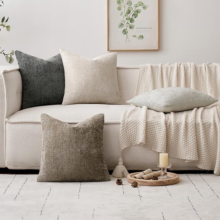 MIULEE styled on an accent chair illustrating cozy accent and visual uplift benefit