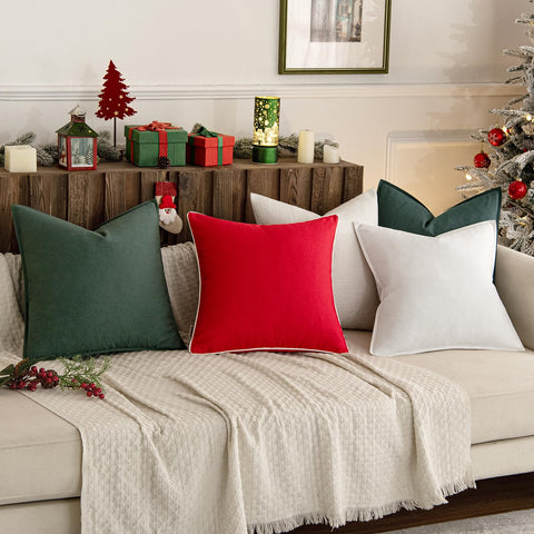 MIULEE styled on sofa demonstrates cozy holiday living-room accent