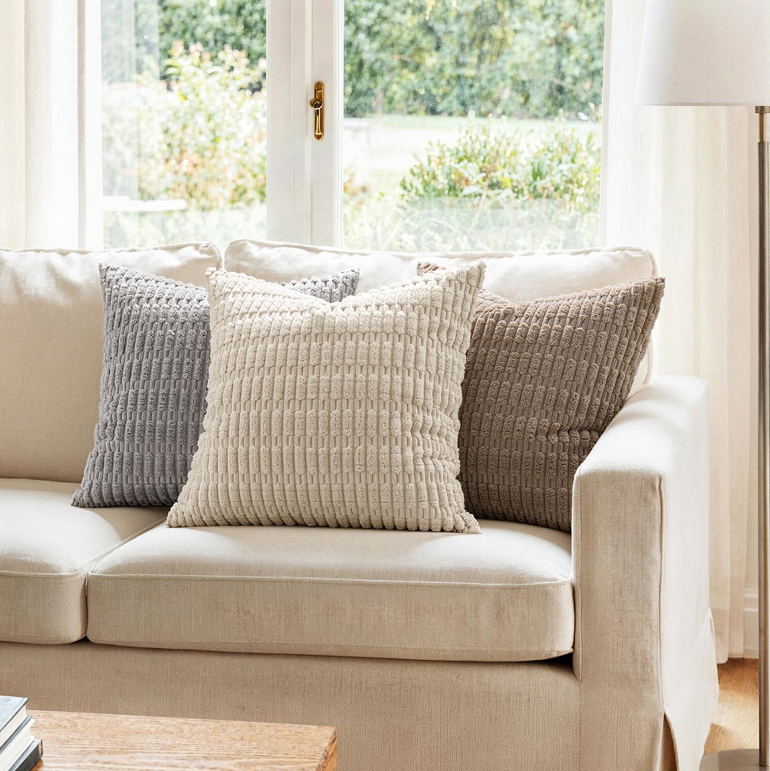 MIULEE pair on sofa creating layered, cozy living room styling
