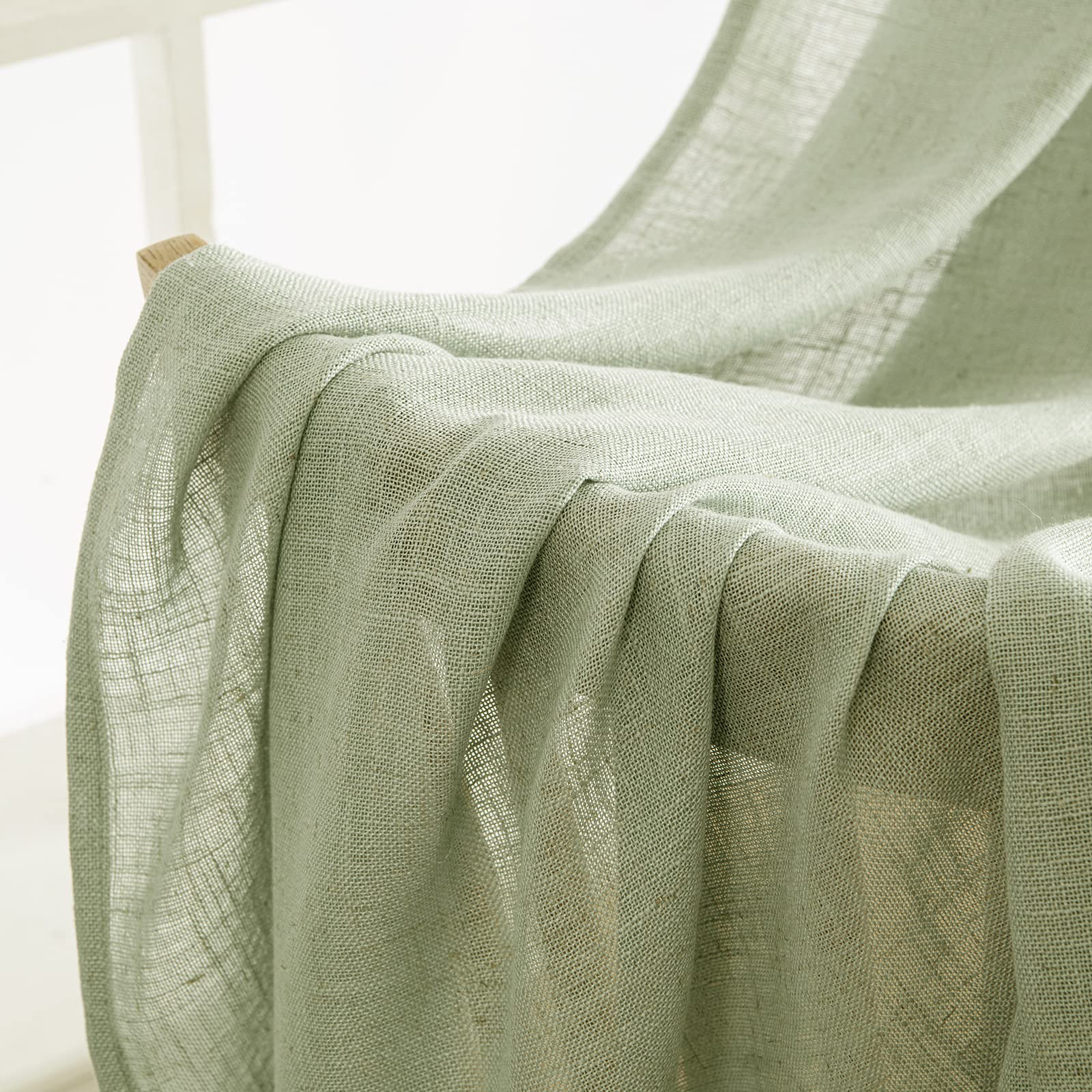 MIULEE curtains layered with blackout panel demonstrating light control option