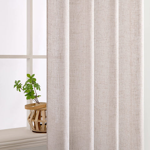 MIULEE layered with blackout curtains for full privacy and versatility