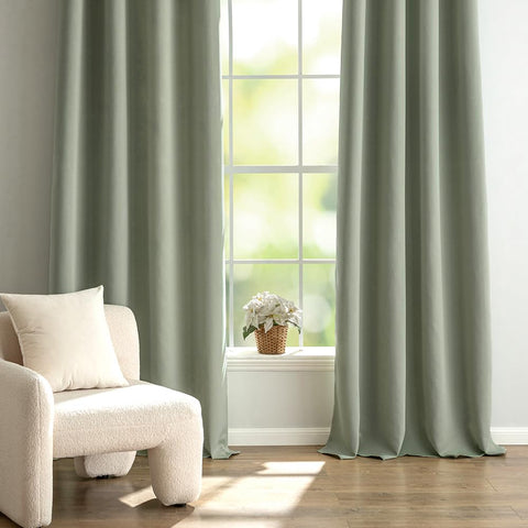 MIULEE panels on rod full-length showing 52x84 inch fit and coverage