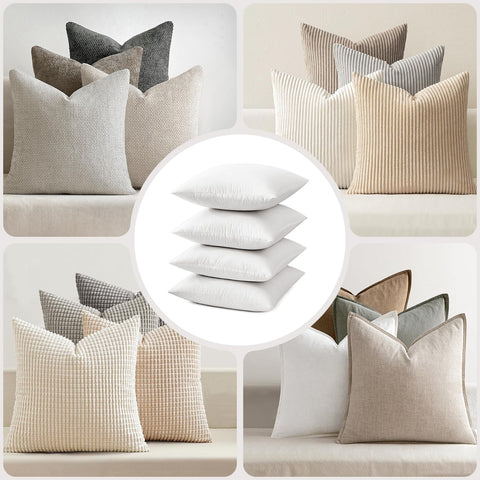 MIULEE pillow insert styled on sofa improving comfort and decor
