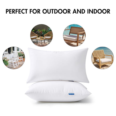 MIULEE pillow placed on indoor sofa adding decorative lumbar support benefit