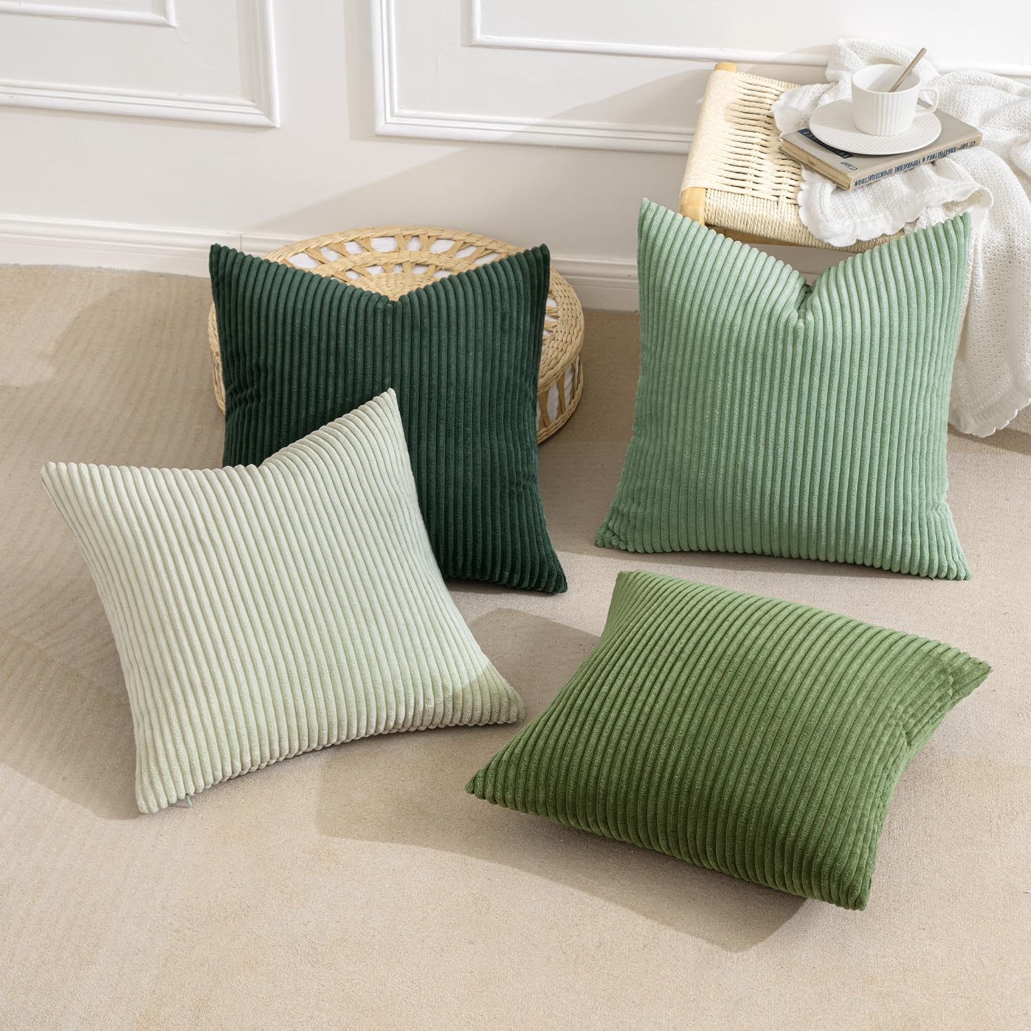 MIULEE styled pillow on sofa showing how covers add warmth and layered comfort