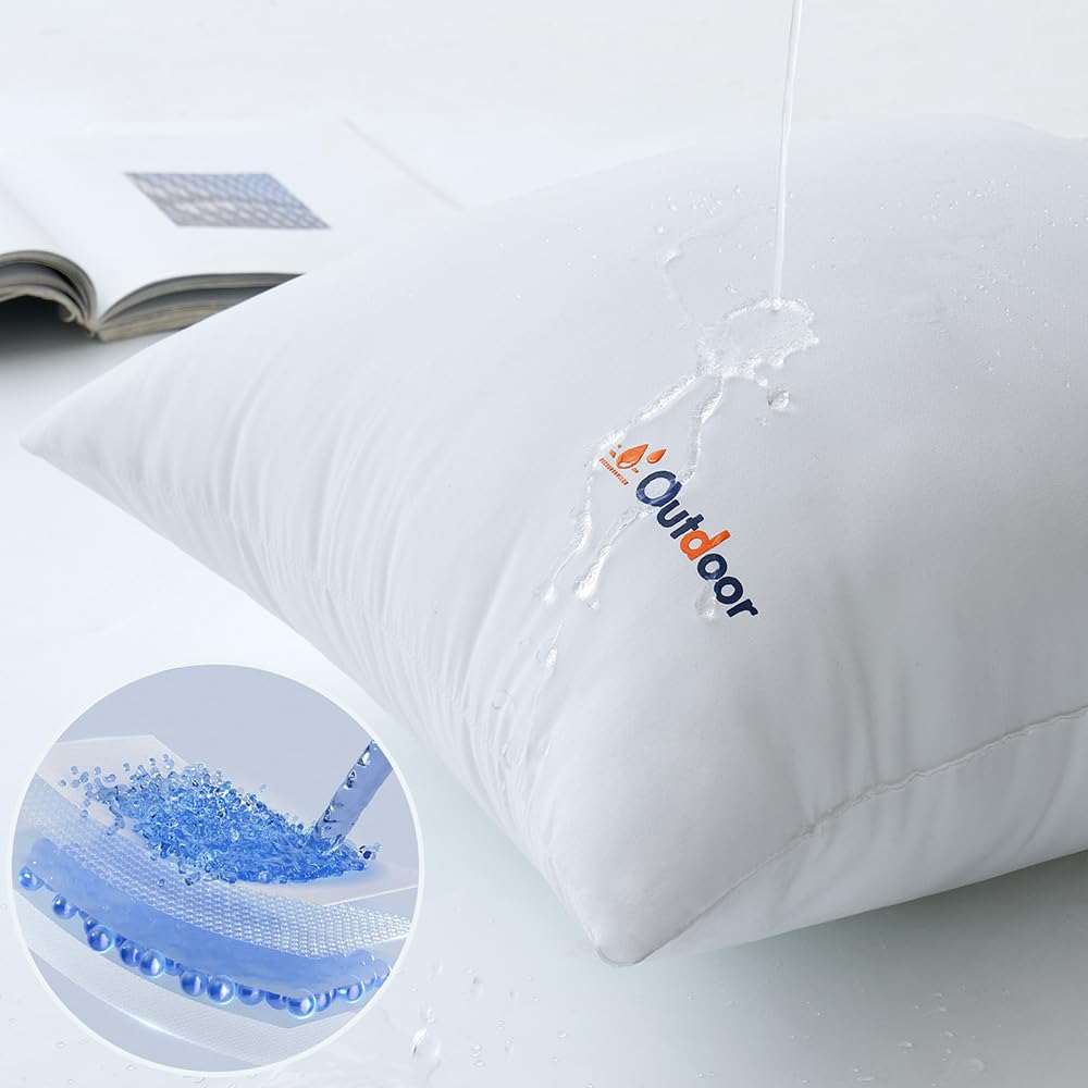 MIULEE pillows styled on patio sofa adding color and comfort outdoors