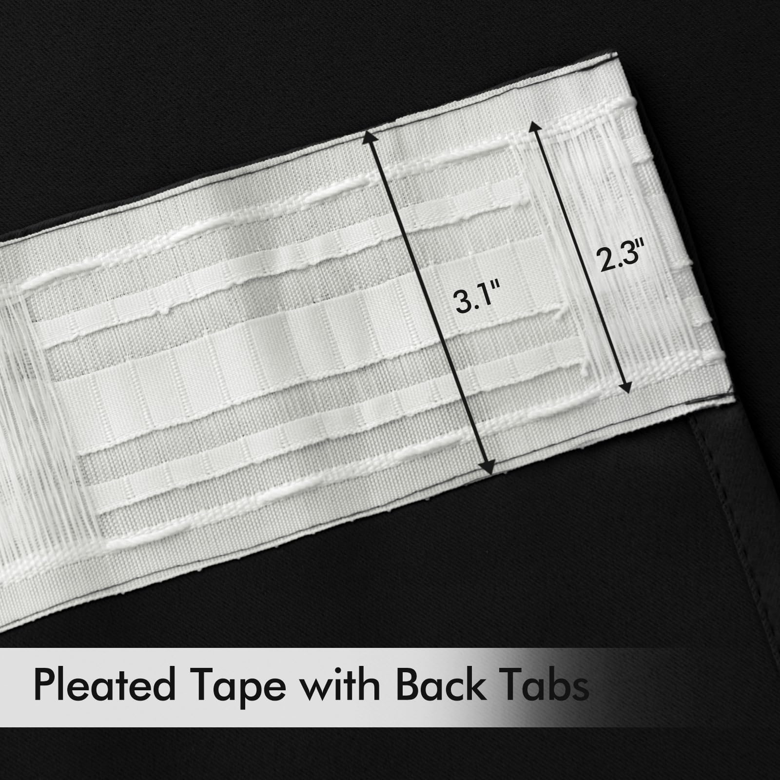 MIULEE pin hooks included with pair for pleat-style hanging convenience
