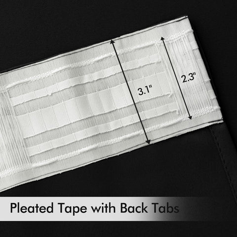 MIULEE pin hooks included with pair for pleat-style hanging convenience