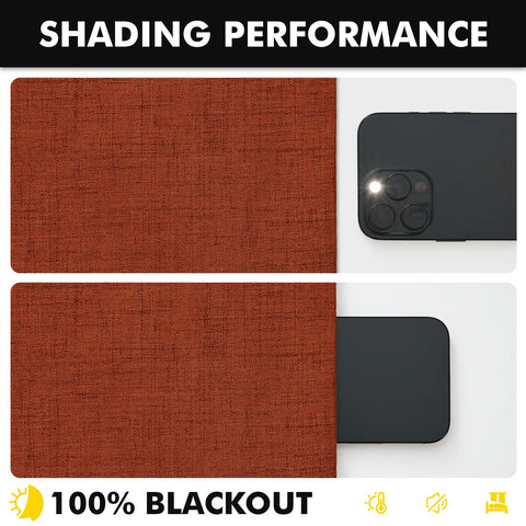 MIULEE curtain beside measuring tape showing 42x84 inch panel dimensions