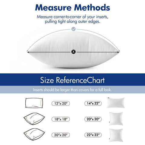 MIULEE insert next to ruler displaying 14x22 size for accurate fit confirmation