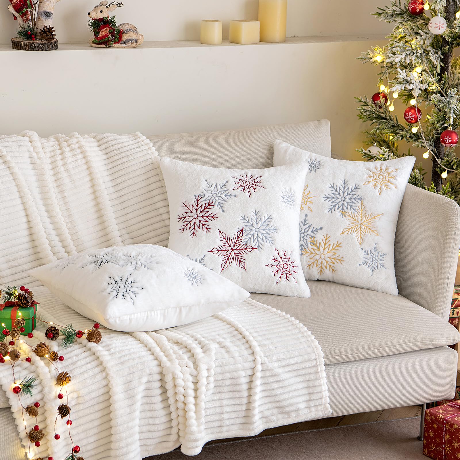 MIULEE cover on chair beside ruler showing 20x20 inch scale