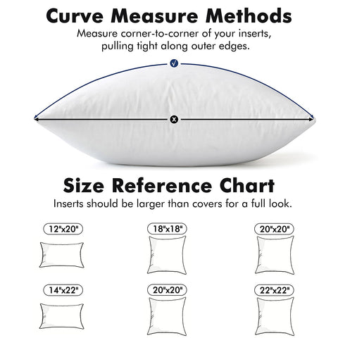MIULEE 20x20 pillow next to a chair showing true size and scale benefit