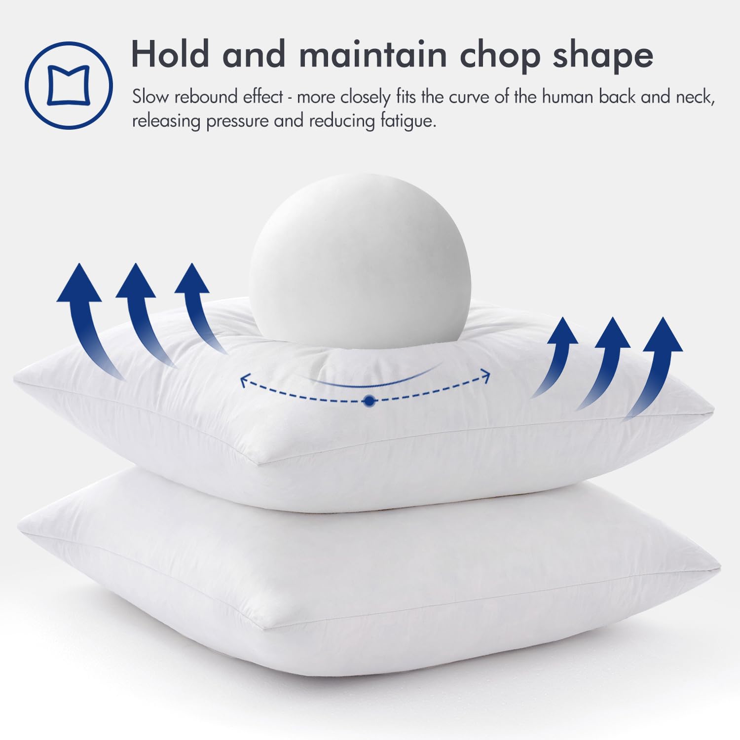 MIULEE inserts beside a ruler showing 20x20 inch scale for accurate sizing