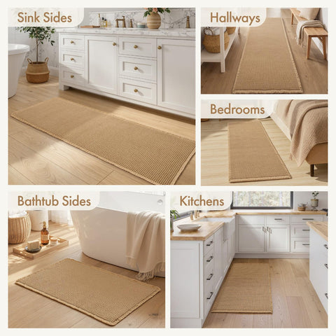 MIULEE runner alongside tape measure illustrating 24x72 size for confident fit