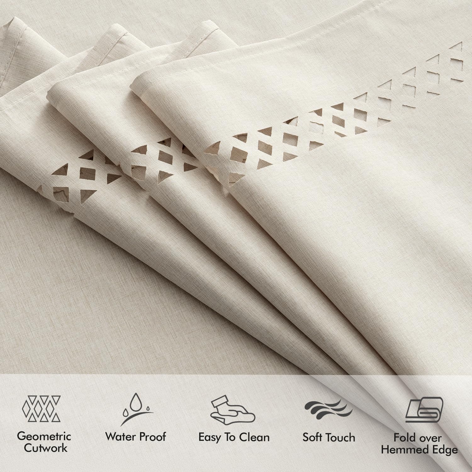 MIULEE stitched hem and corner finish demonstrating quality construction