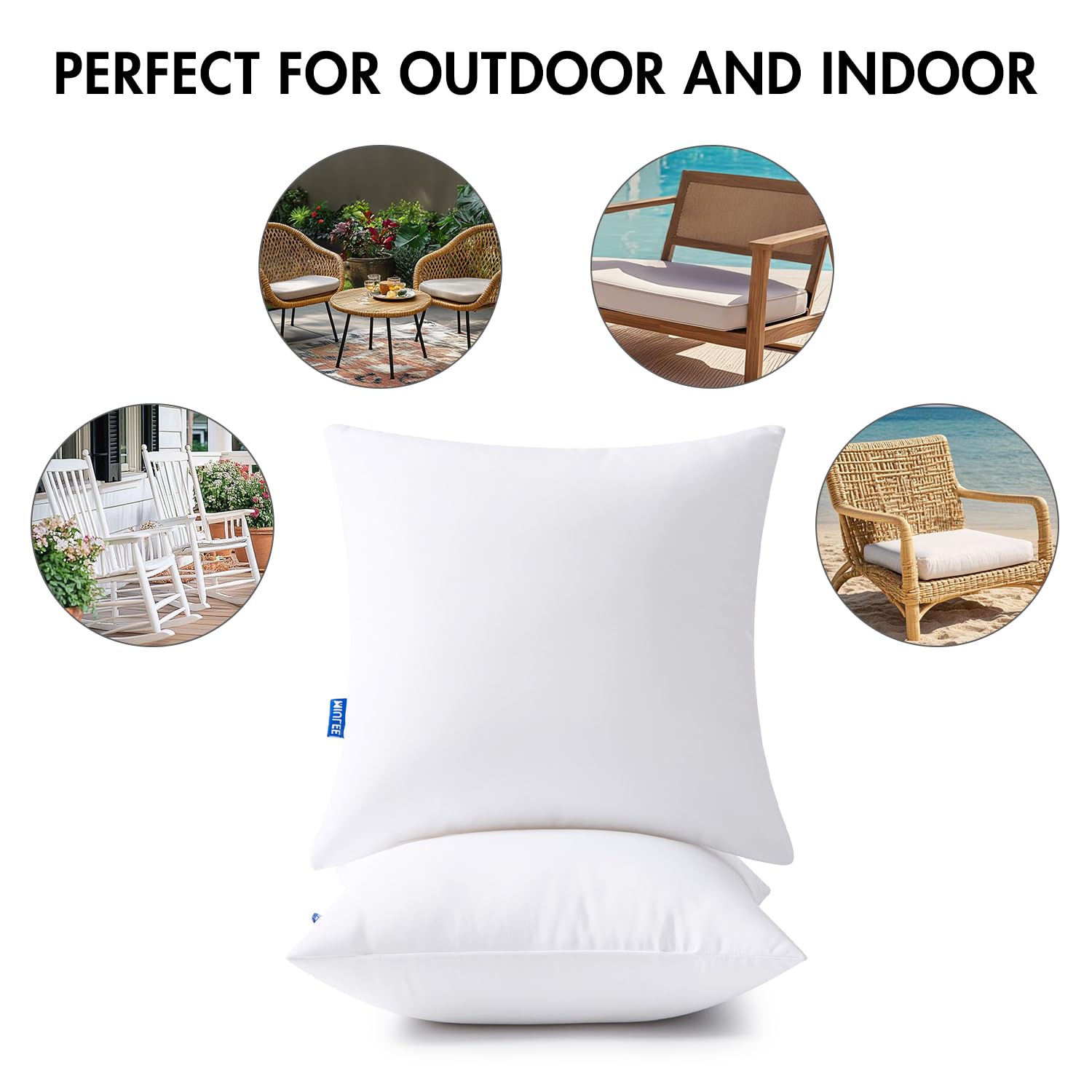 MIULEE vacuum-packed pillow set in shipping pouch for compact delivery and easy unpacking