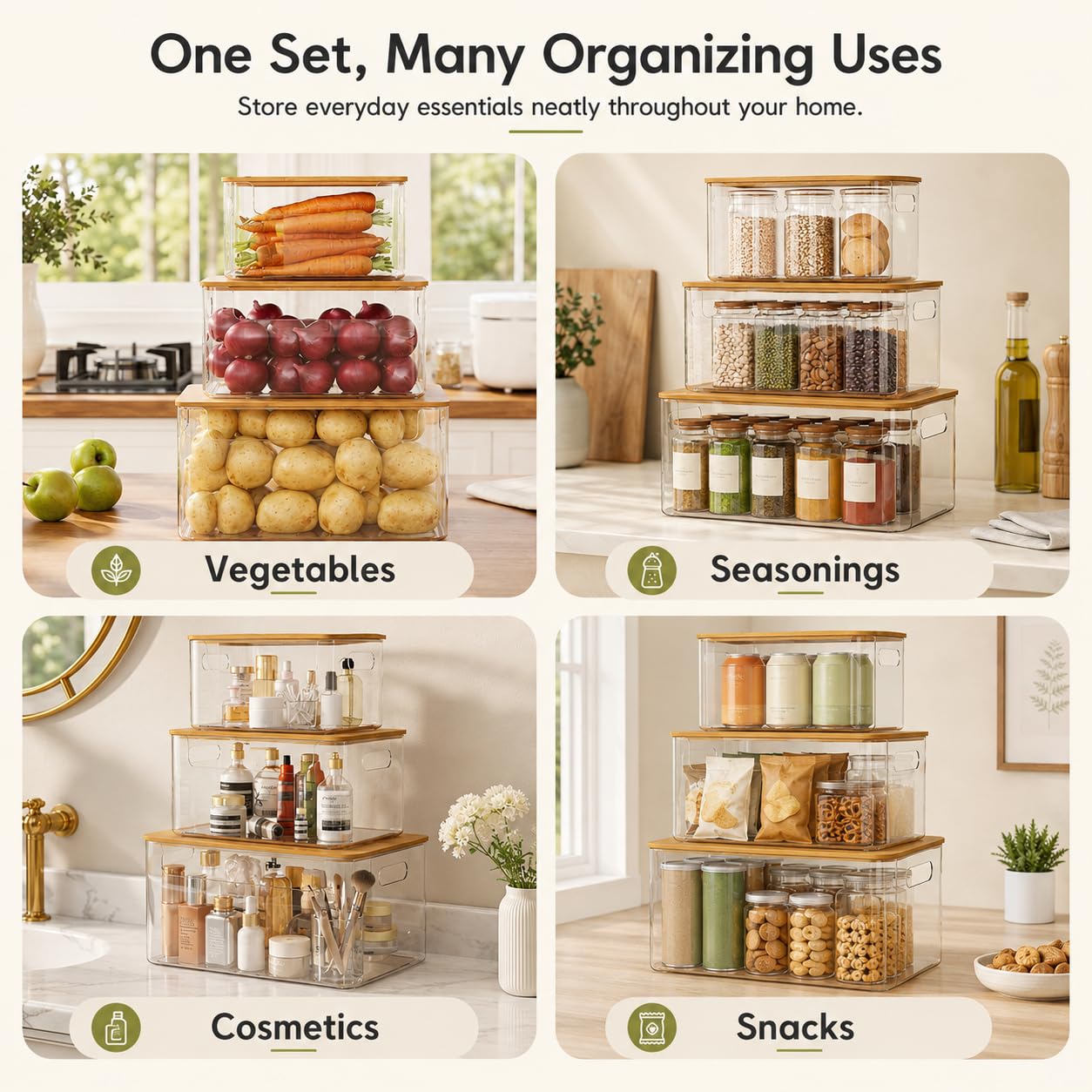 MIXISAV included preprinted labels and silicone pads for non-slip organized setup