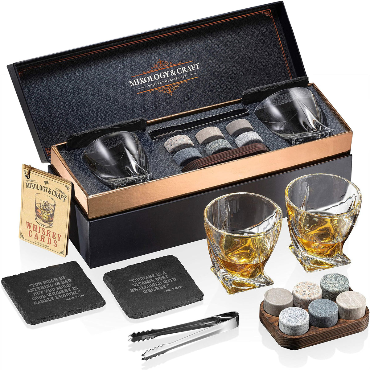 Mixology & Craft box packaging showing complete gift set and polished presentation