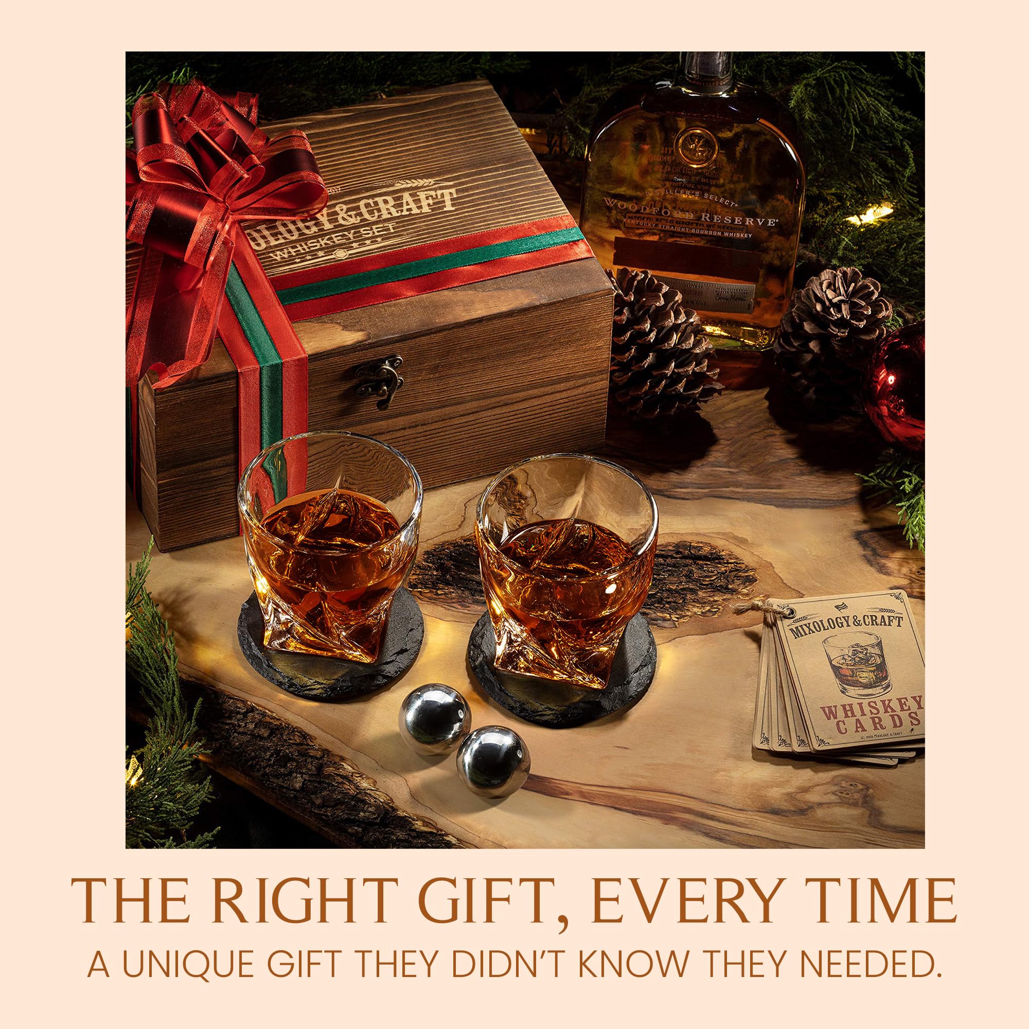 Mixology & Craft slate coasters protecting surfaces and enhancing presentation