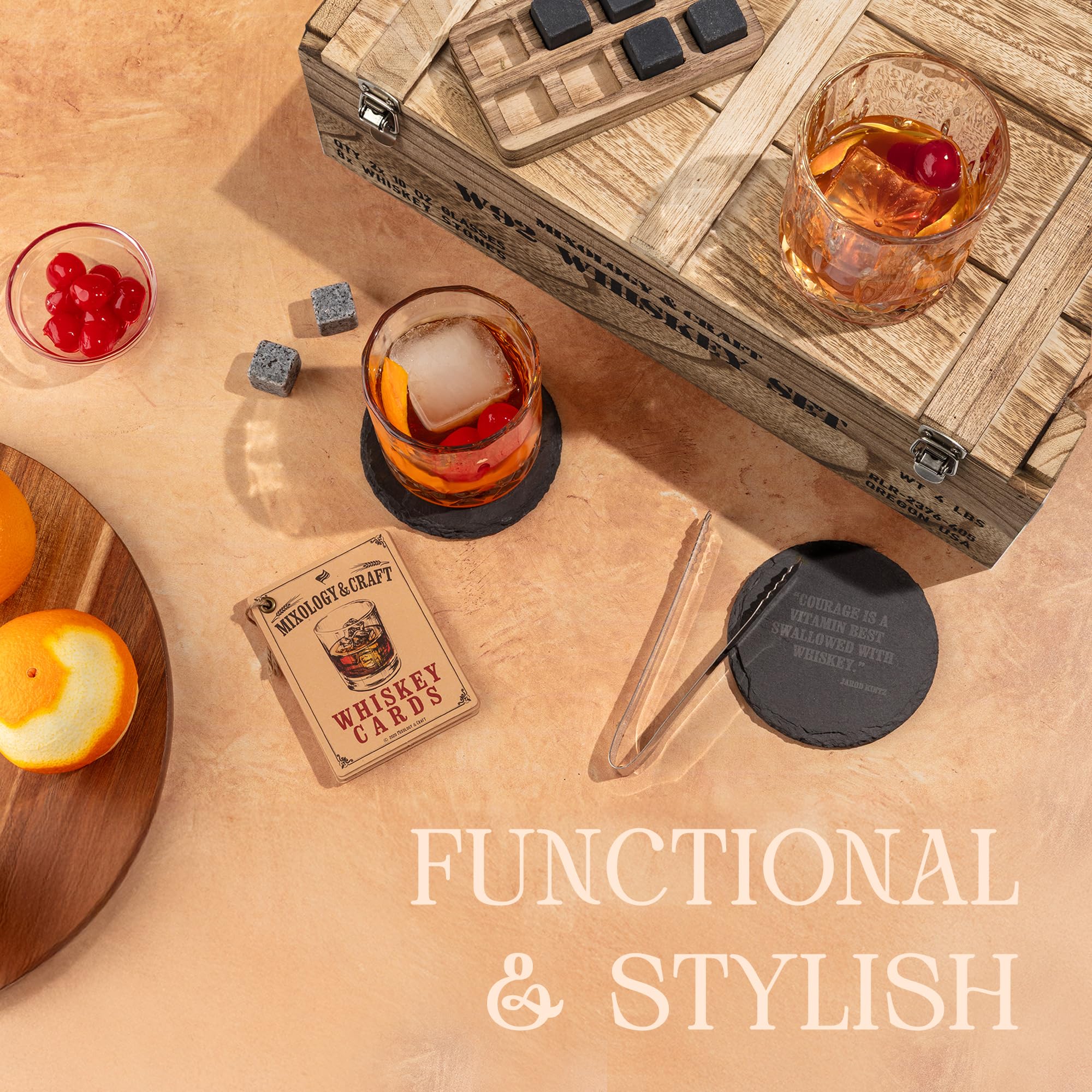 Mixology & Craft lead-free crystal glasses enhancing presentation and sip experience