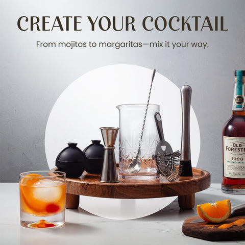 Mixology & Craft Japanese jigger detail for accurate measurements and professional pours