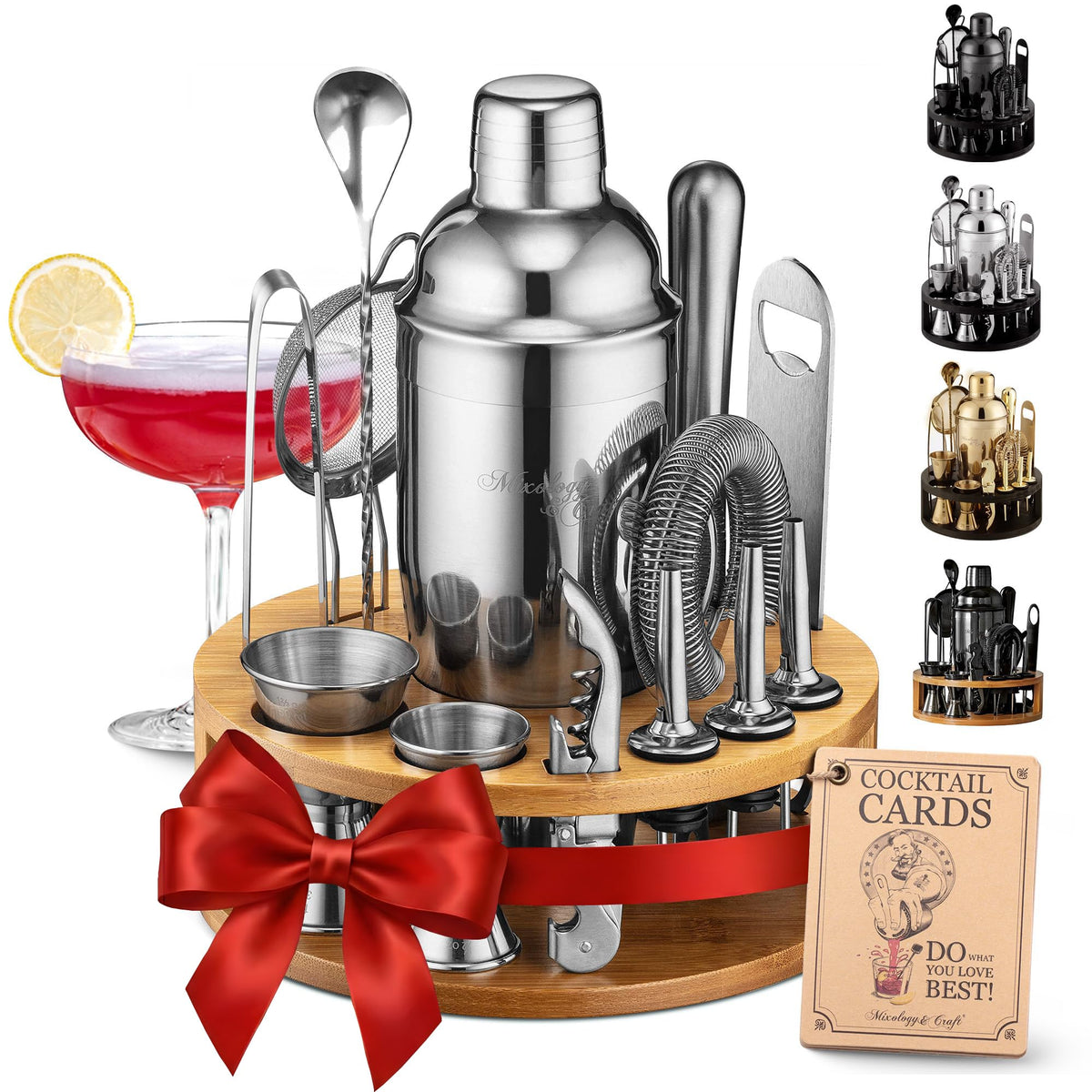 Mixology & Craft front view of 24 oz shaker showing polished finish and professional look