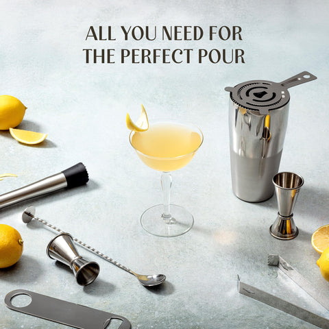Mixology & Craft tools in use stirring a cocktail for smooth mixing
