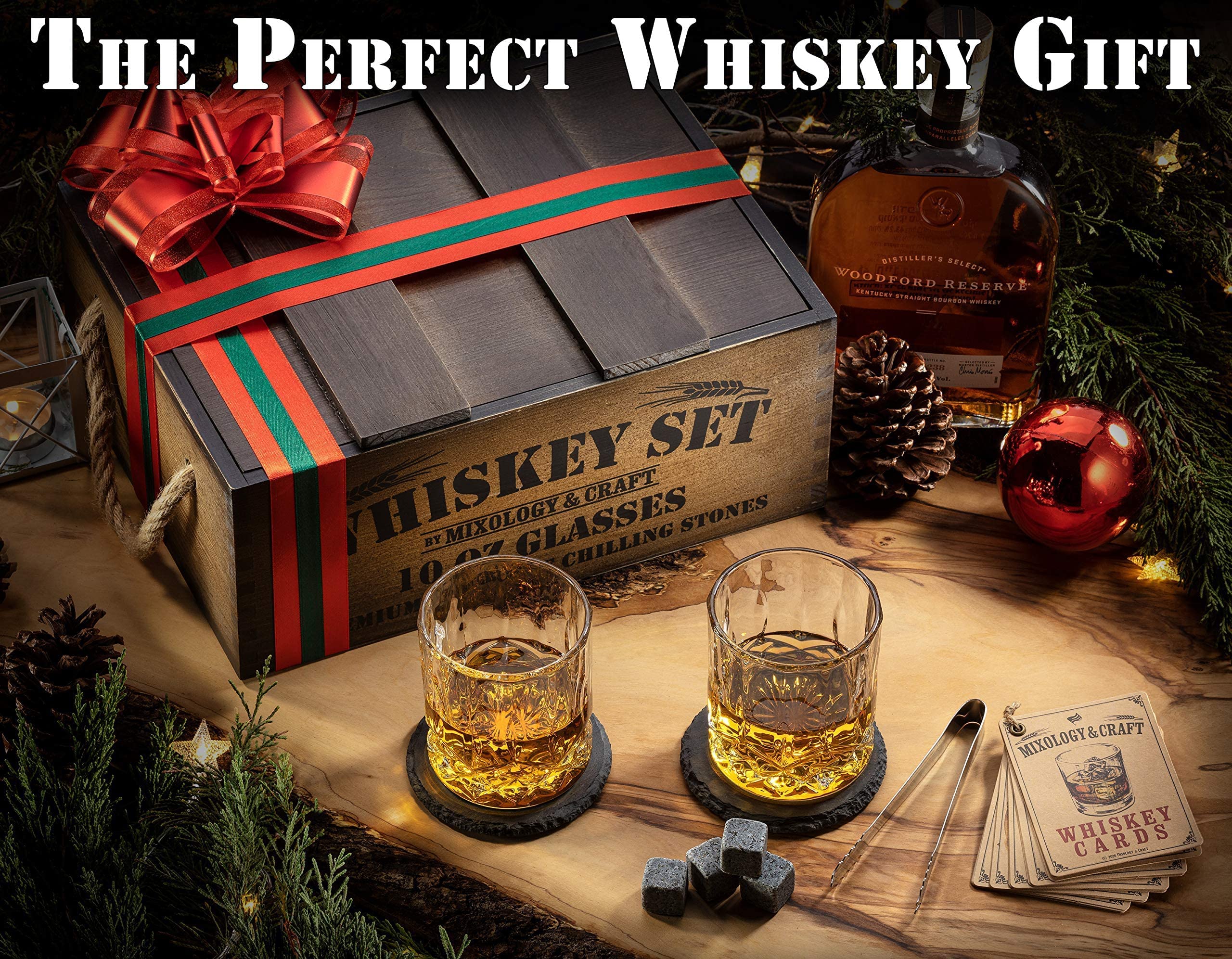 Mixology & Craft wooden crate open with organized contents for gift-ready presentation