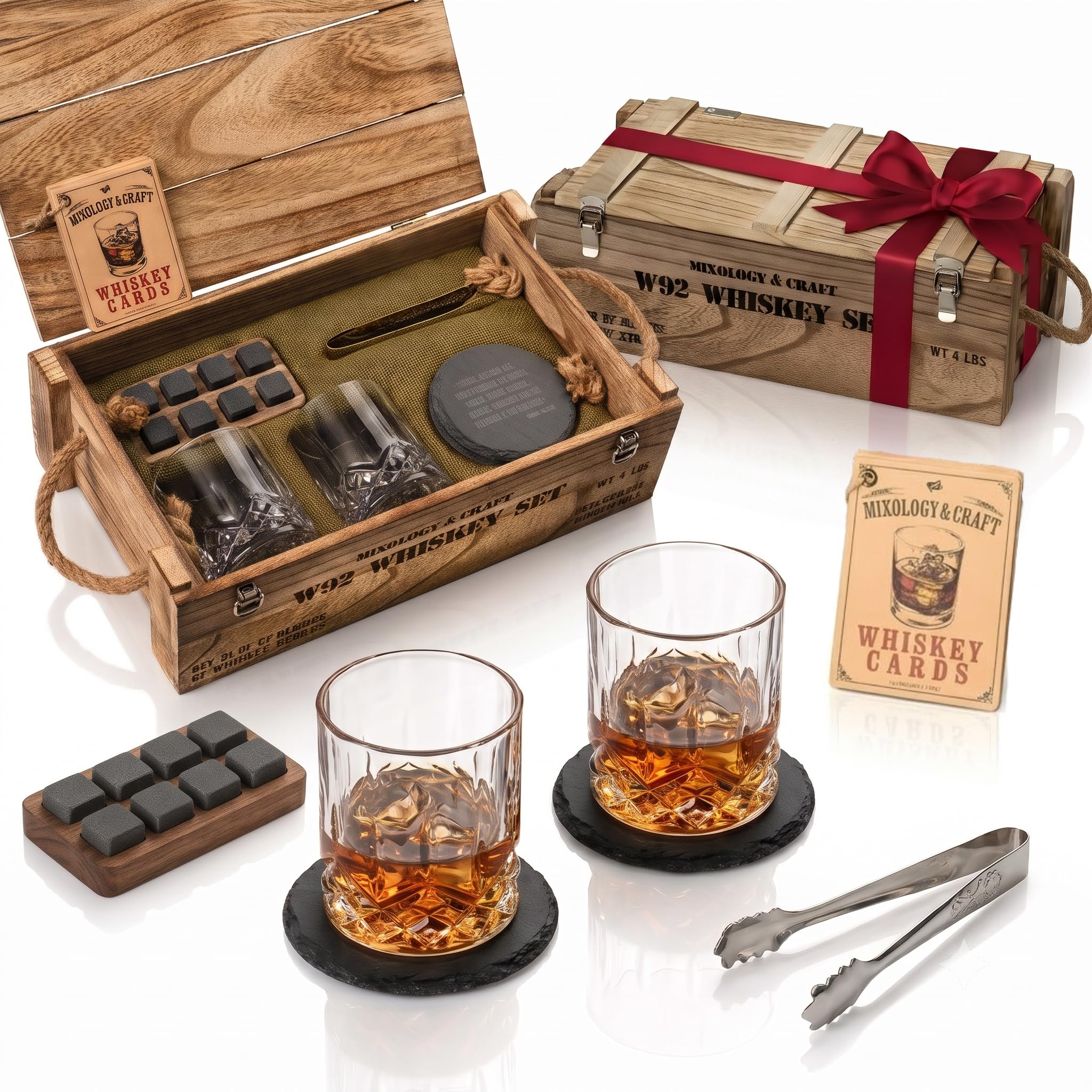 Mixology & Craft wooden crate packaging ready for gifting and display