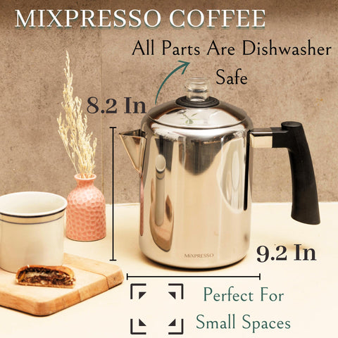 Mixpresso packed with camping gear ready for travel and convenient portability