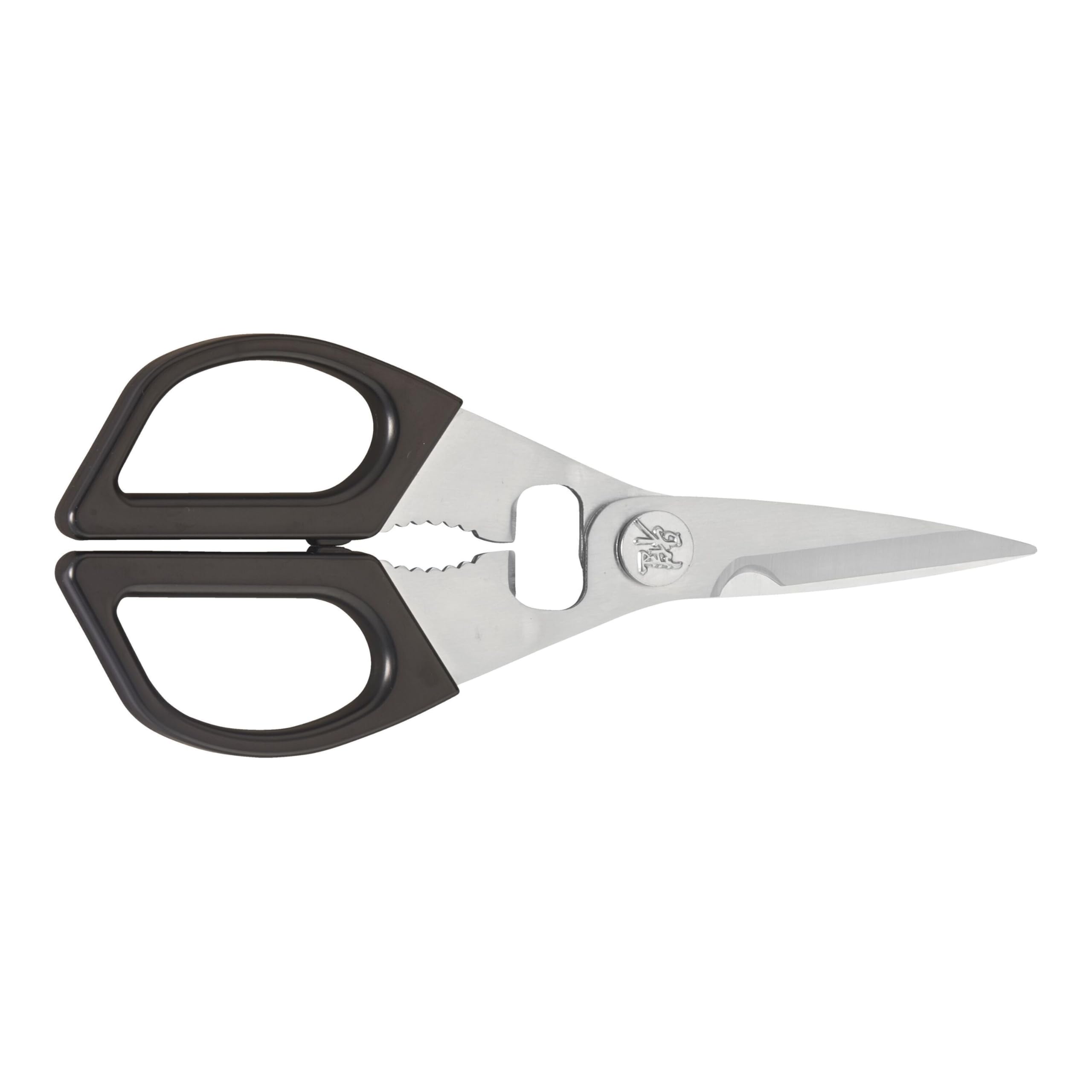 MIYABI shears front view showing ergonomic handles and multi-tool benefits