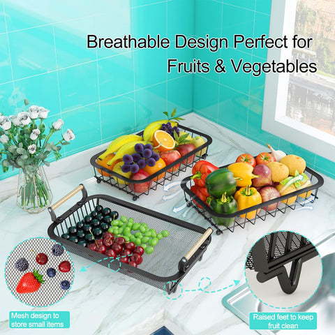Miyawell kitchen lifestyle display with mixed fruit to create an attractive counter centerpiece
